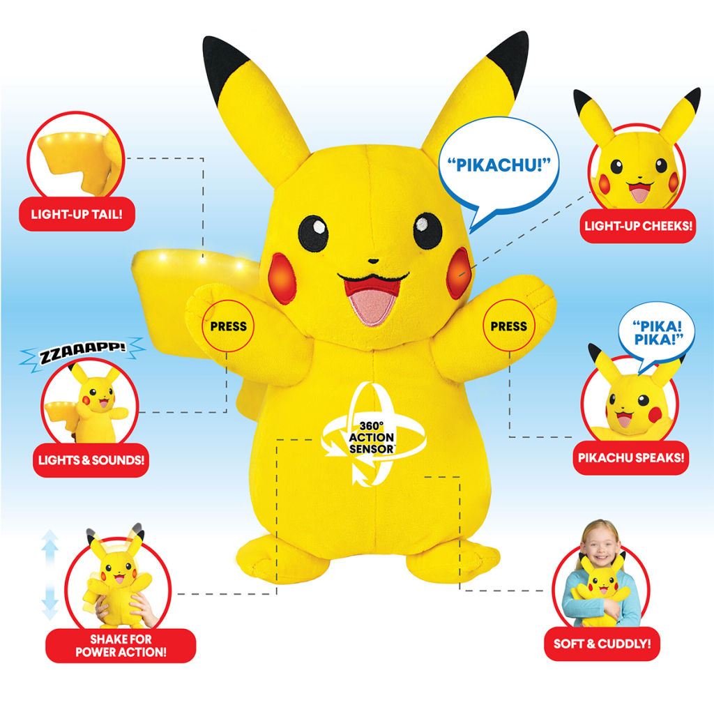 Інтерактивна іграшка Pokemon м'яка - Пікачу 25 см (PKW4185)