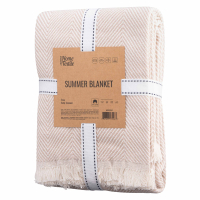 Plaid ARDESTO Summer 100% cotton, beige 140x190 cm (ART0915SE)