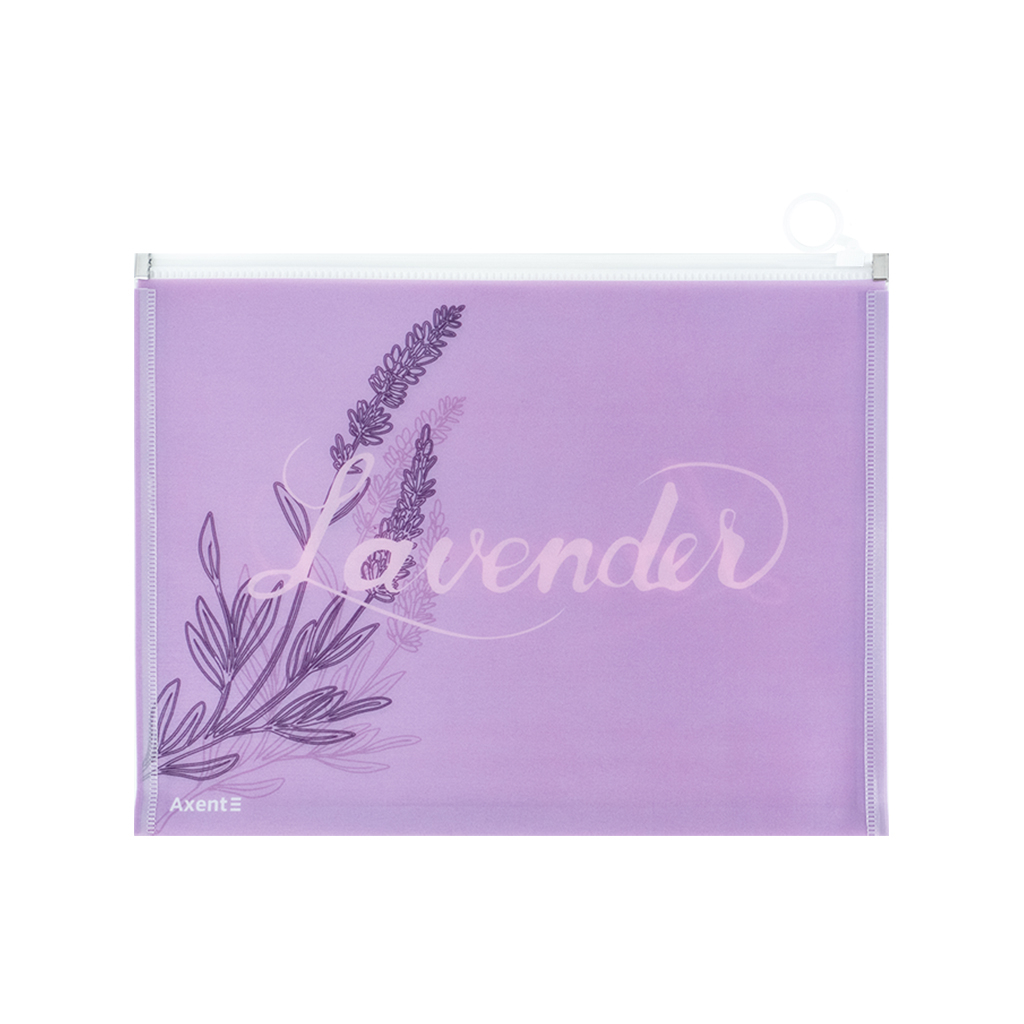 Папка на блискавці Axent zip-lock А4+ Lavender-1 (1497-36-A)