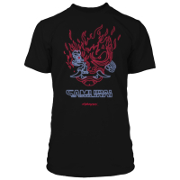 Футболка Jinx Cyberpunk 2077 - Neon Samurai Premium Tee Black, S (JINX-11915S)