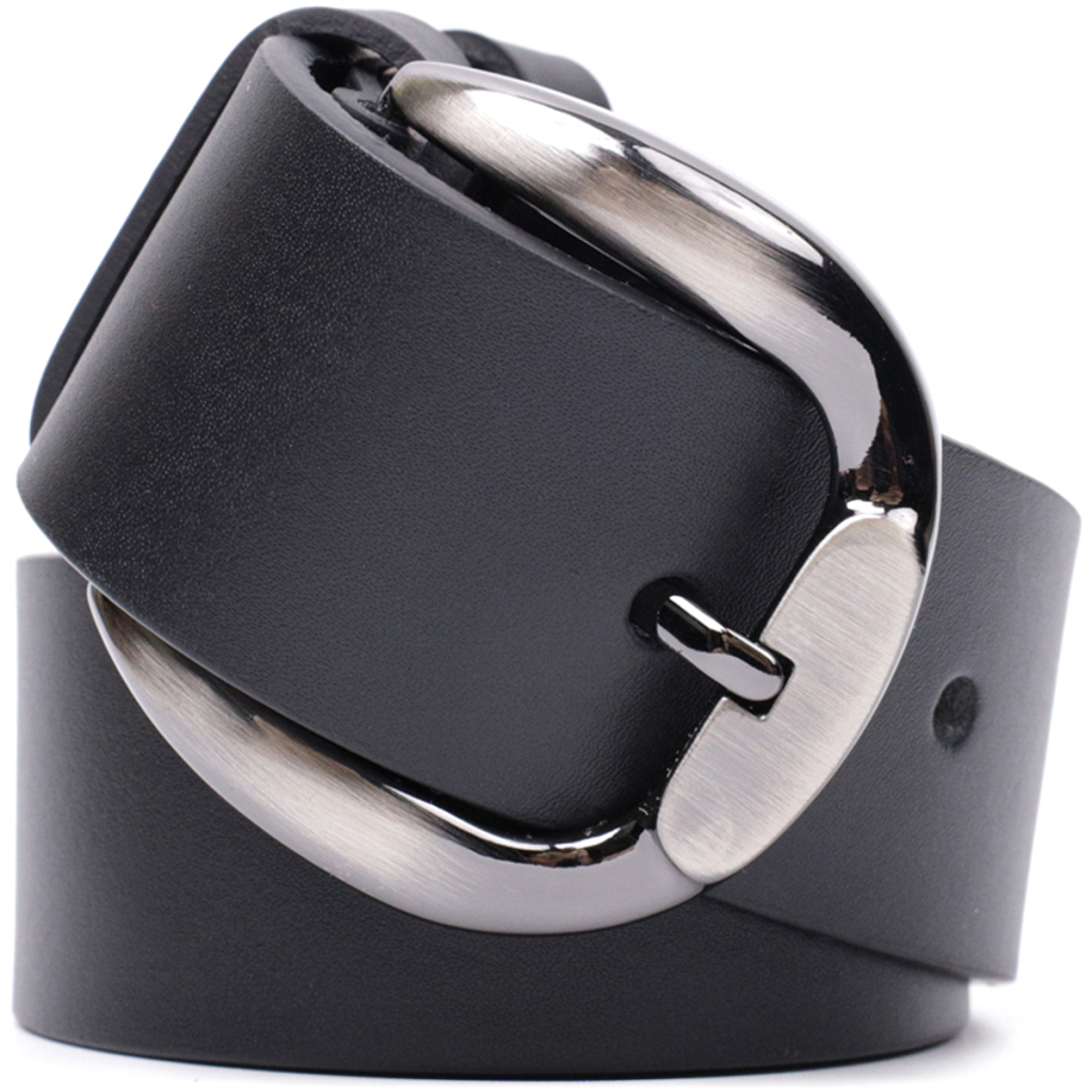 Ремінь Grande Pelle Під джинси з натуральної шкіри Чорний (11691)