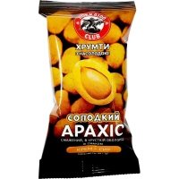 Горіхи Hokkaido Club Арахіс смажений солодкий в хрусткій оболонці зі смаком крем-сиру 60 г (4820172442646)