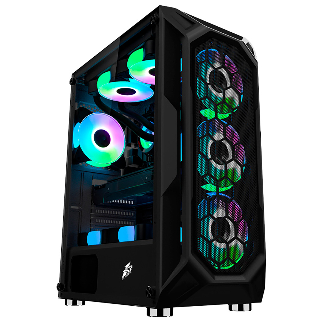 Корпус для ПК 1stPlayer X6-BK-4F1