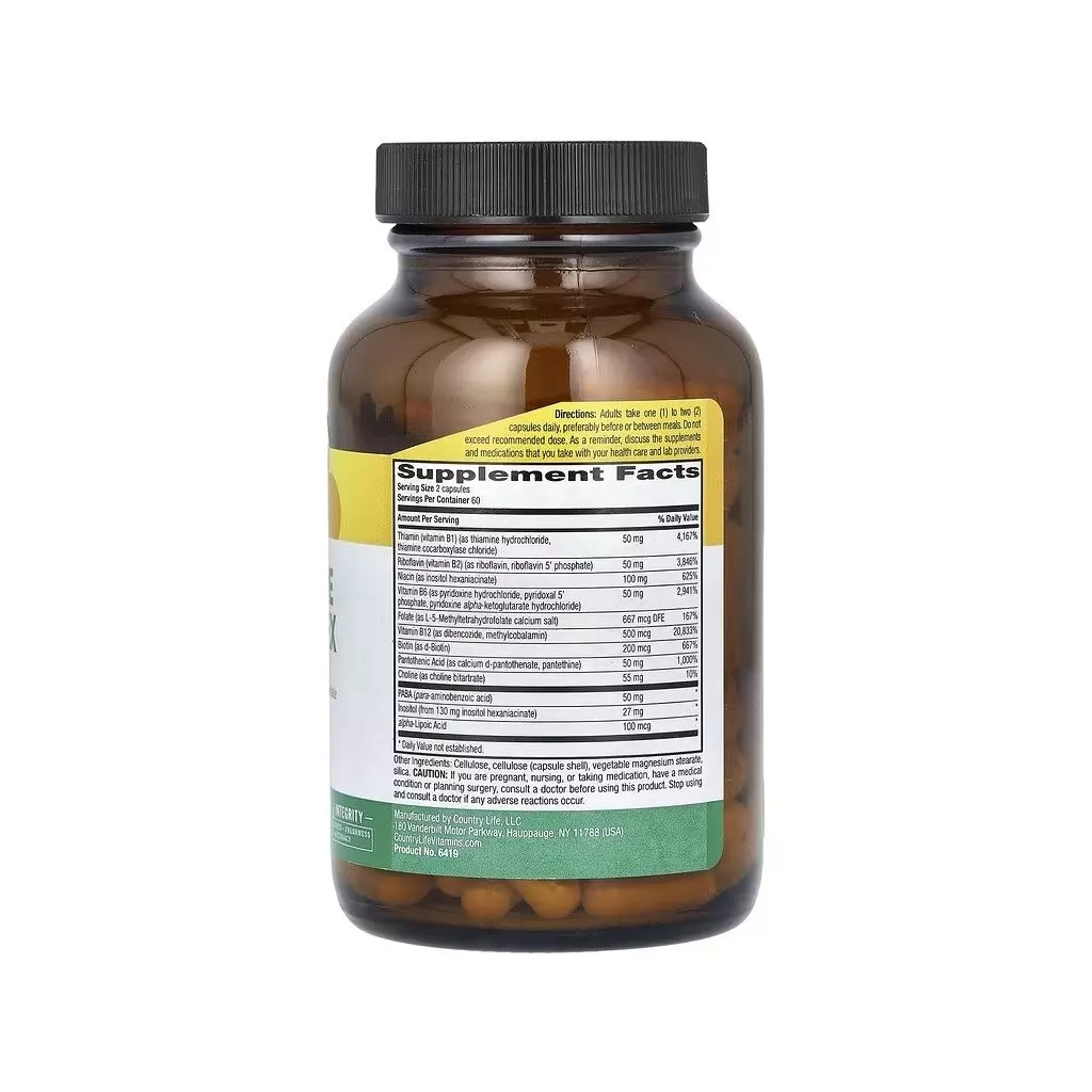 Вітамінно-мінеральний комплекс Country Life Комплекс вітамінів групи В, Coenzyme B-Complex, 120 вегетаріанс (CLF-06419) Вітамінно-мінеральний комплекс Country Life Комплекс вітамінів групи В, Coenzyme B-Complex, 120 вегетаріанс (CLF-06419)