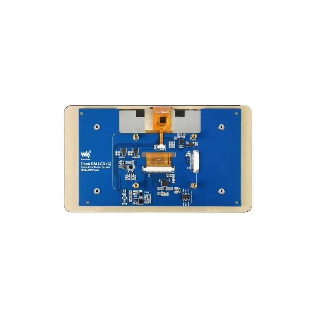 Екран для Мікро ПК Waveshare Екран Waveshare 7" 1024x600 LCD IPS Capacitive TS DSI для Raspberry Pi (RJ010)
