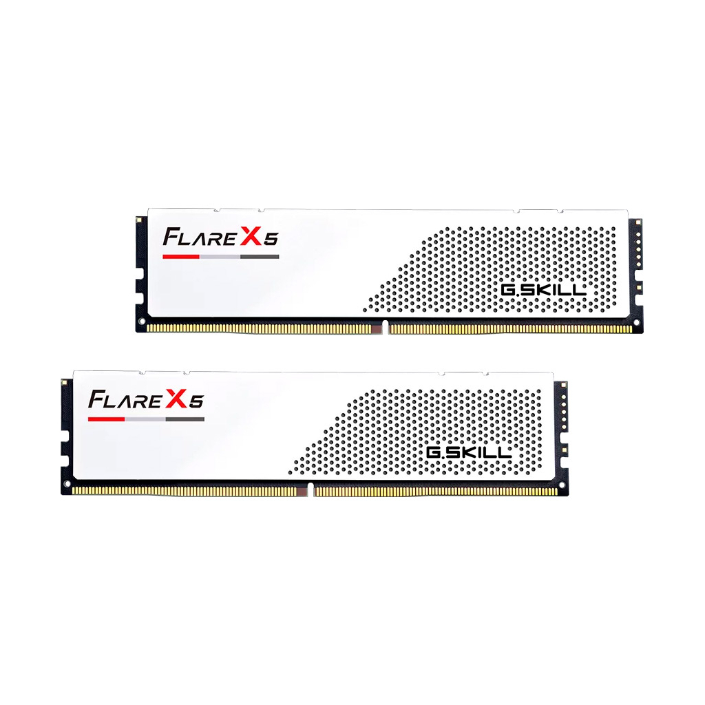 Модуль пам'яті для комп'ютера DDR5 48GB (2x24GB) 6000 MHz Flare X5 Matte White G.Skill (F5-6000J3036F24GX2-FX5W)