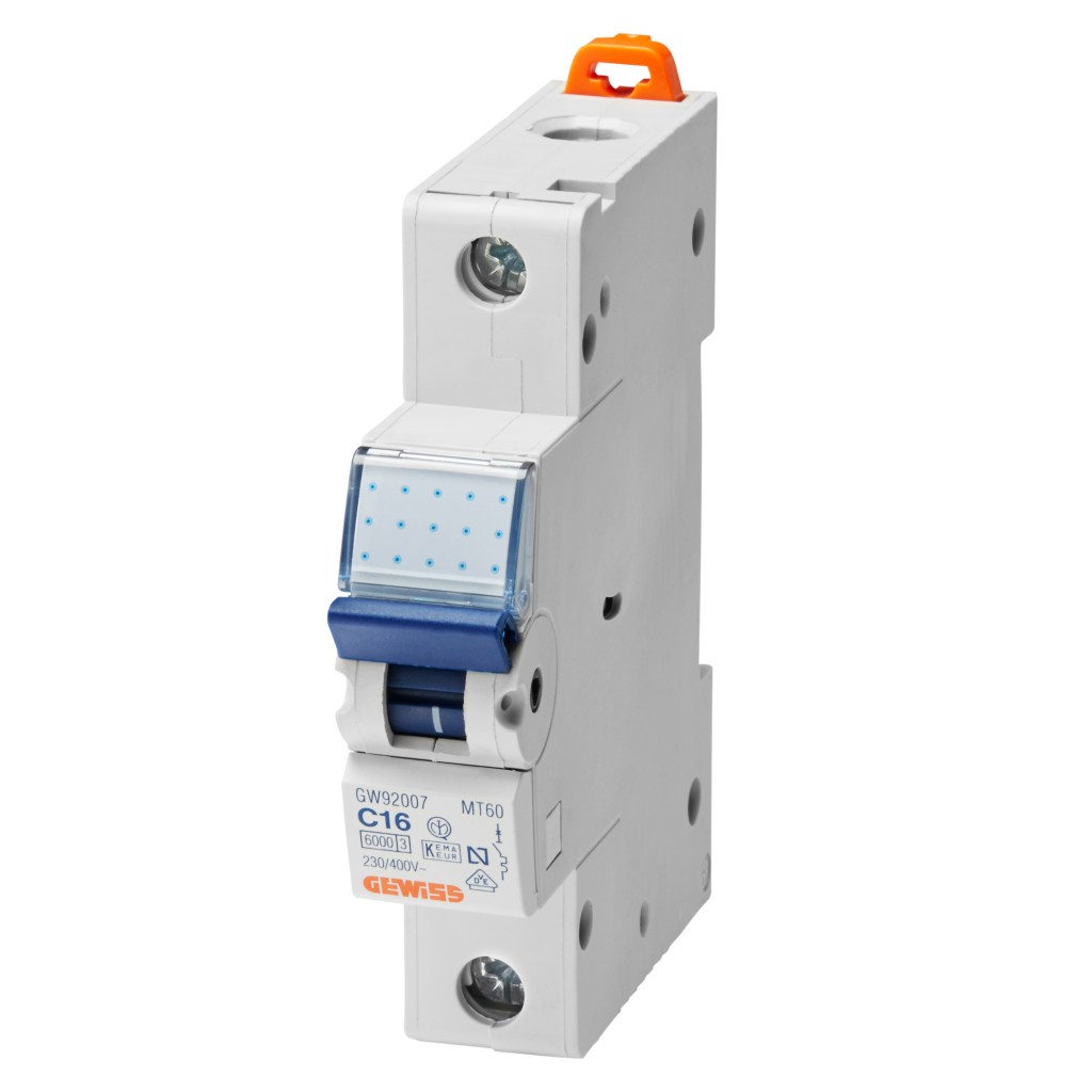 Автоматичний вимикач GEWISS 1-п. 10A 6kA С (GW92006) Автоматичний вимикач GEWISS 1-п. 10A 6kA С (GW92006)
