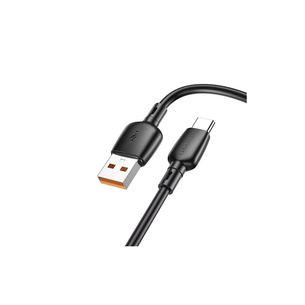 Дата кабель USB 2.0 AM to USB-C 100W black BOROFONE (6941991103179)