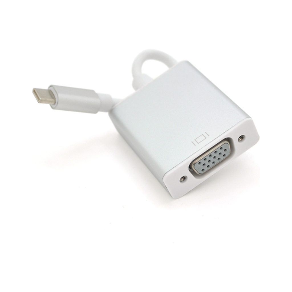 Перехідник USB-C M to VGA F 0.1m 4K/2K silver Voltronic (YT-C-Type-C(M)/VGA(F)/13952) Перехідник USB-C M to VGA F 0.1m 4K/2K silver Voltronic (YT-C-Type-C(M)/VGA(F)/13952)