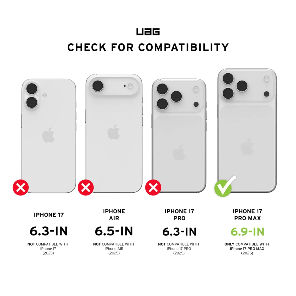 Чохол до мобільного телефона UAG iPhone 17 Pro Max Essential Armor MagSafe Ash (114541113131) Чохол до мобільного телефона UAG iPhone 17 Pro Max Essential Armor MagSafe Ash (114541113131)