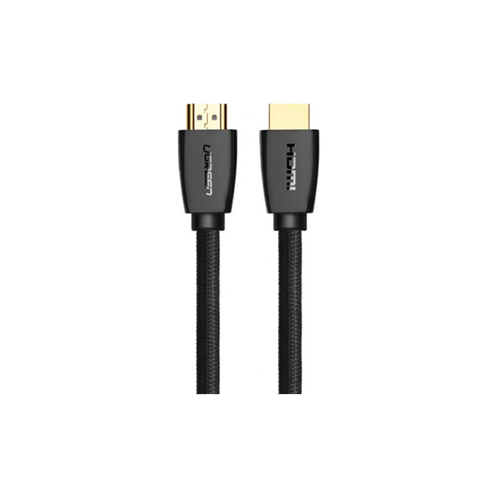 Кабель мультимедійний HDMI M to HDMI M 2.0m braided HD118 black Ugreen (40410) Кабель мультимедійний HDMI M to HDMI M 2.0m braided HD118 black Ugreen (40410)