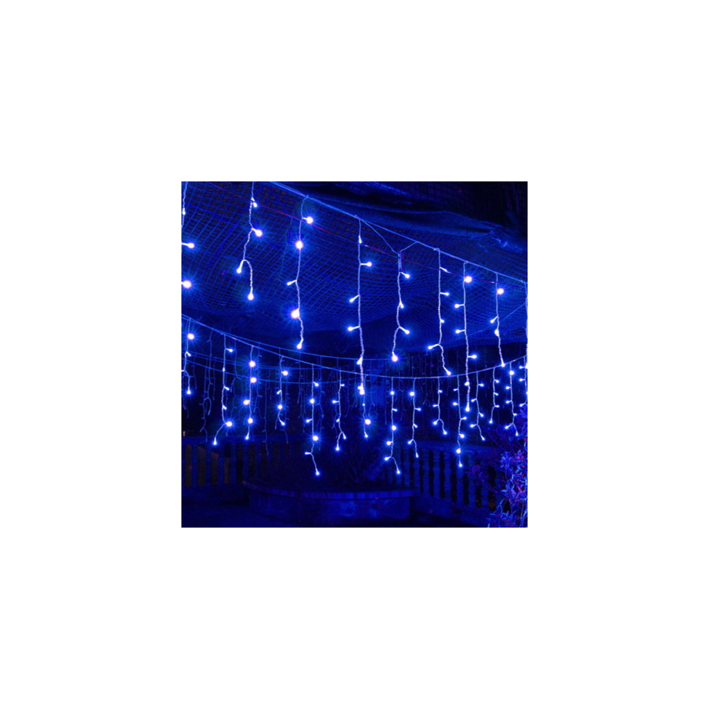 Гірлянда Voltronic Бахрома Blue 120 LED, 4х0,6 м, 8 режимів (RH-02-120/4/0,6/20B) Гірлянда Voltronic Бахрома Blue 120 LED, 4х0,6 м, 8 режимів (RH-02-120/4/0,6/20B)