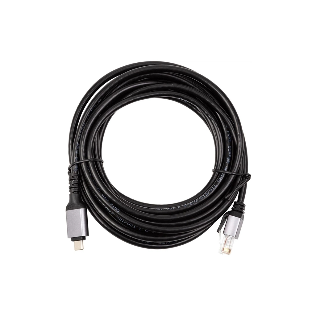 Дата кабель USB-C to RJ45 Ethernet 5.0m PowerPlant (CA914944) Дата кабель USB-C to RJ45 Ethernet 5.0m PowerPlant (CA914944)