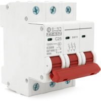 Automatic circuit breaker ZUOYI Z7-63Z 3P C25 DC750V