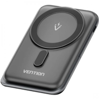 Батарея універсальна VENTION Magnetic Wireless 10000mAh 20W PD USB-C In/Out, QI-15W Black (FHNB0)
