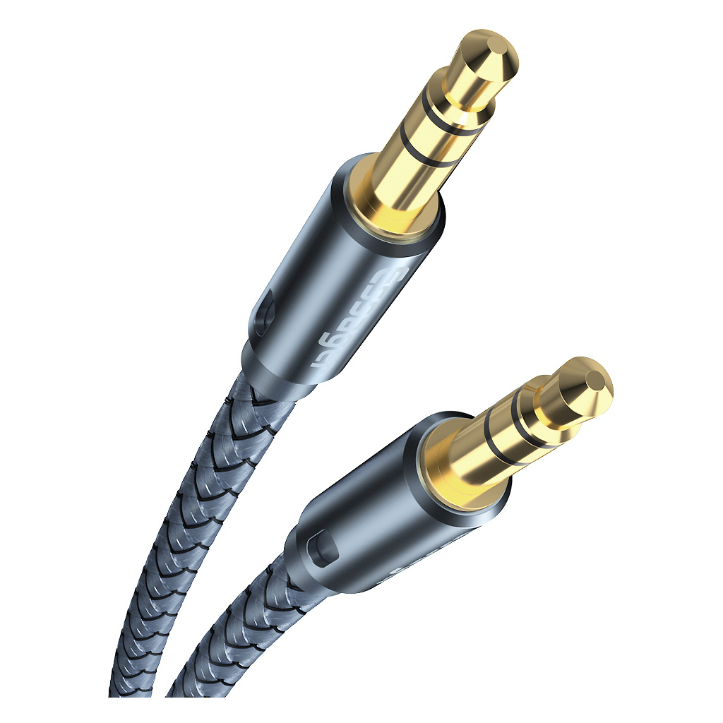 Кабель мультимедійний 3.5mm M to 3.5mm M 1.2m gray Essager (EYP35-DY0G)