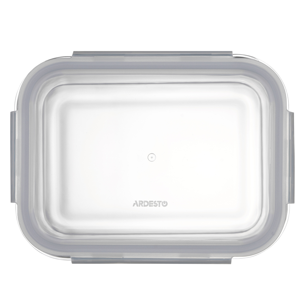 Харчовий контейнер Ardesto Gemini прямокутний, 1.06л, боросилікатне скло, прозорий (AR1210BRC)