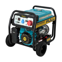 Generator FULL FGL10000LE3, 380/220V, 50Hz, 10kVA/8kW, 28 l, 3 l/year, start: manual/electric starter (without battery) (FGL10000LE3)