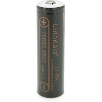 Акумулятор 18650 3500mah (3300-3500mah), 3.7V(2.75-4.2V), Black Liitokala (Lii-35A-JT)