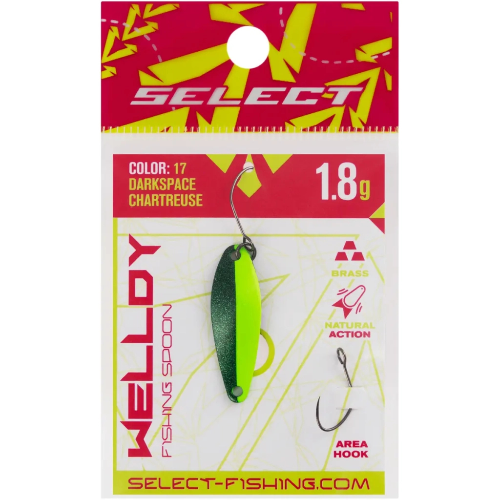Блешня Select Welldy 1.8g 31mm 17 DarkSpace Chartreuse (1870.80.94) Блешня Select Welldy 1.8g 31mm 17 DarkSpace Chartreuse (1870.80.94)