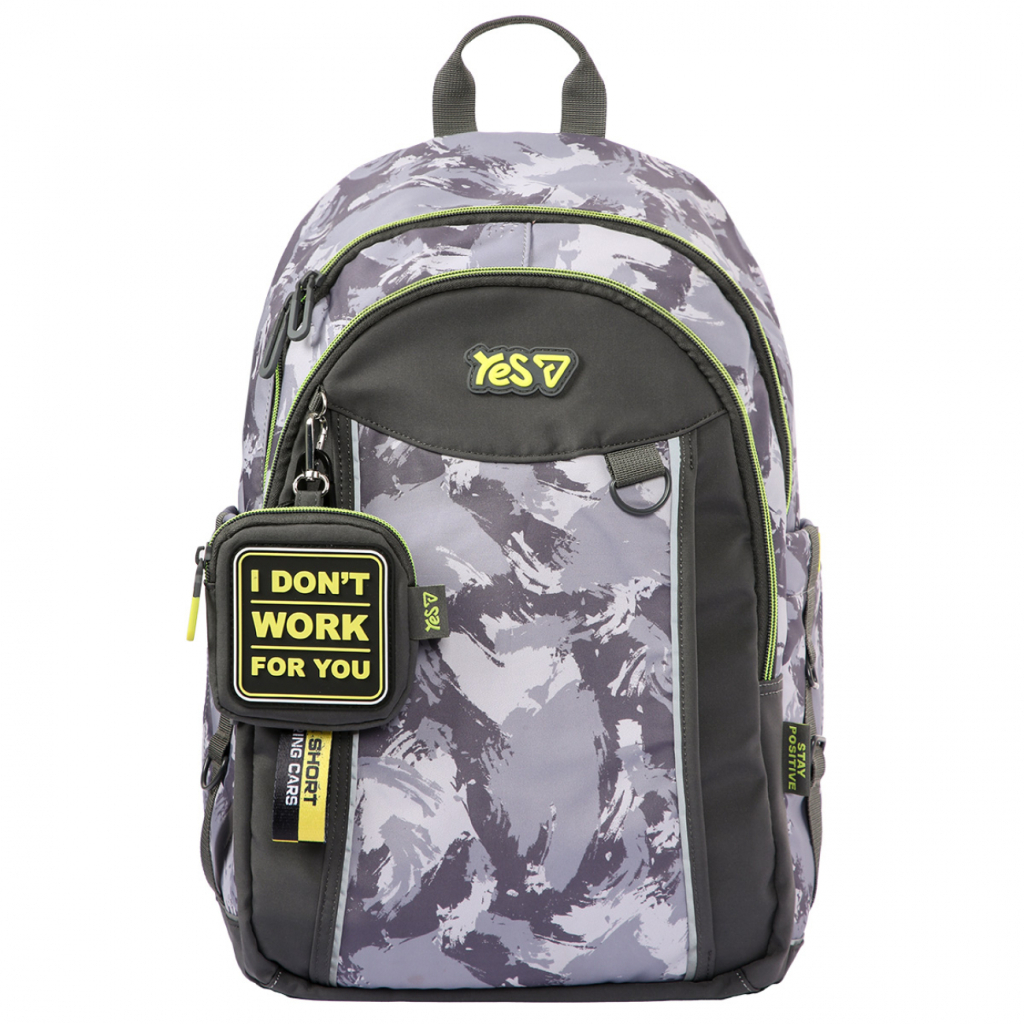 Рюкзак шкільний Yes Grey TS-60L (550405) Рюкзак шкільний Yes Grey TS-60L (550405)