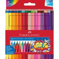 Felt-tip pens Faber-Castell three-sided Grip felt-tip pen, 30 colors (29902)