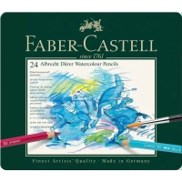 Faber-Castell Albrecht Drer colored pencils, watercolor, 24 colors, in a metal box (117524) (15438)