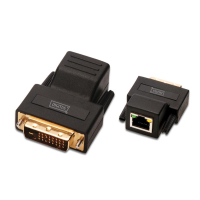 Адаптер DVI extender 70m 800x600/50m 1920x120060Hz CAT 5e/6 black Digitus (DS-54101)