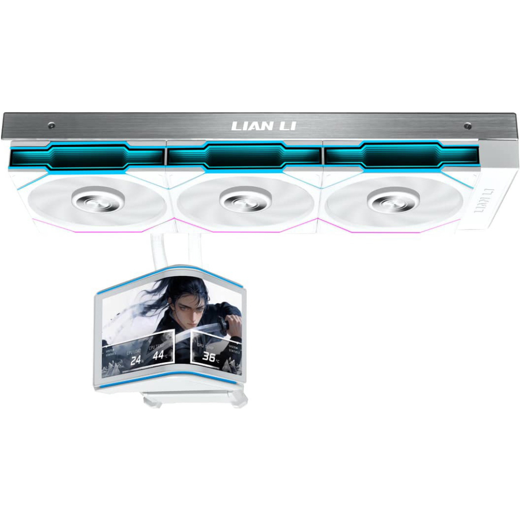 Система рідинного охолодження Lian Li Hydroshift II OLED Curved 360 TL, White (G89.GHS2OLDC36TW.00) Система рідинного охолодження Lian Li Hydroshift II OLED Curved 360 TL, White (G89.GHS2OLDC36TW.00)