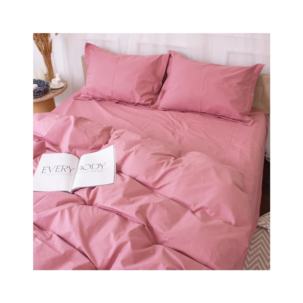 Постільна білизна MirSon Poplin Line 041 Wild rose 143 x 210 (2200006278528)