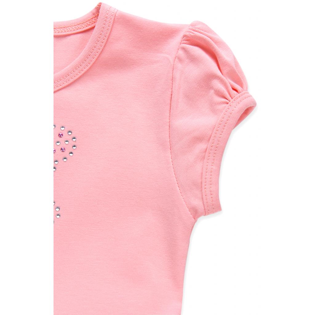 Плаття дитяче Breeze з бантиком з страз (6283-92G-peach)