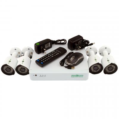 Комплект відеоспостереження GreenVision GV-K-S13/04 1080P (5525)