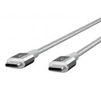 Дата кабель USB-C to USB-C 1.2m USB 3.1 MIXIT DuraTek silver Belkin (F2CU050bt04-SLV)