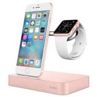 Зарядний пристрій Belkin Charge Dock iWatch + iPhone, rose-gold (F8J183vfC00)