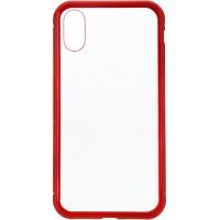 Чохол до мобільного телефона Armorstandart Magnetic Case 1 Gen. iPhone XS Clear/Red (ARM53388)