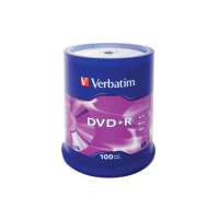 Диск DVD Verbatim 4.7Gb 16X CakeBox 100шт (43551)