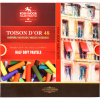 Пастель Koh-i-Noor Toison D'or суха м'яка 1/2 (половинки) 48 кольорів (8546)