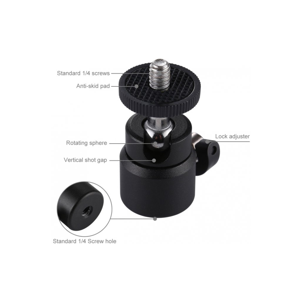 Голова штативна Puluz 1/4" (PU412)