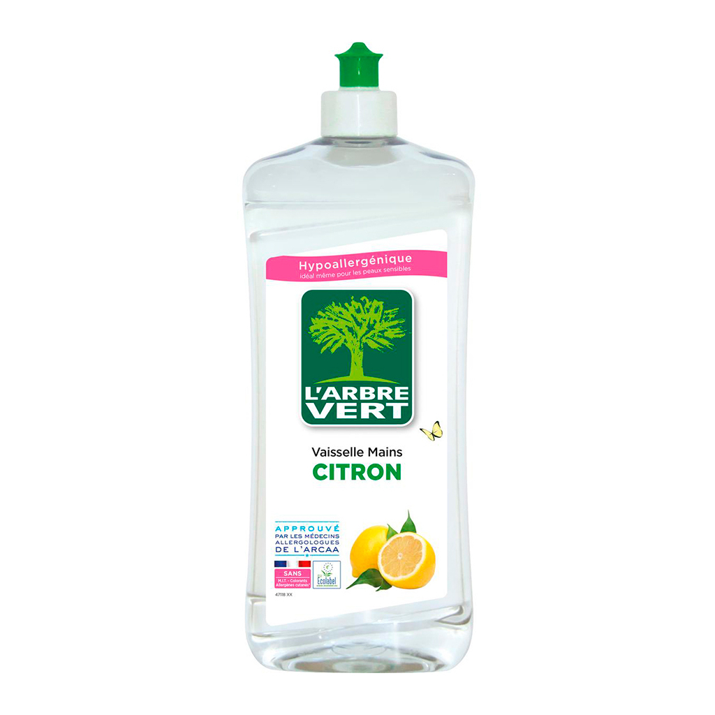 Засіб для ручного миття посуду L'Arbre Vert Лимон 750 мл (3450601022173/3450601047213)
