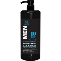 Shower gel Dead Sea Collection Top 10 for men 3 in 1 for body, hair and face 1000 ml (7290107429375)