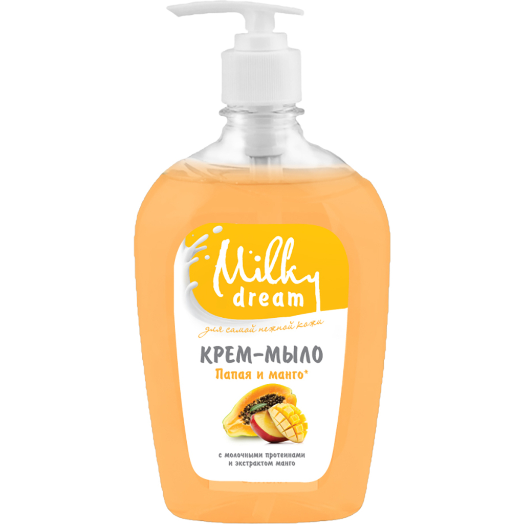 Рідке мило Milky Dream Папая і манго з дозатором 500 мл (4820205300110)