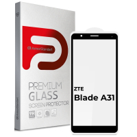 Скло захисне Armorstandart Full Glue ZTE Blade A31 Black (ARM65504)
