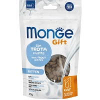 Treats for cats Monge Gift Cat Kitten trout and milk 60 g (8009470085014)