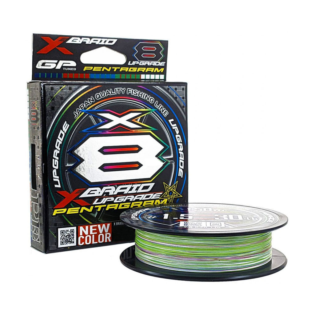 Шнур YGK X-Braid Upgrade X8 Pentagram 150m 0.4/0.104mm 10lb/4.5kg (5545.04.22)