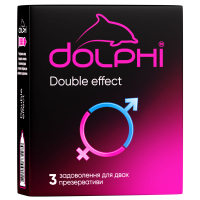 Condoms Dolphi Double Effect 3 pcs. (4820144772979)