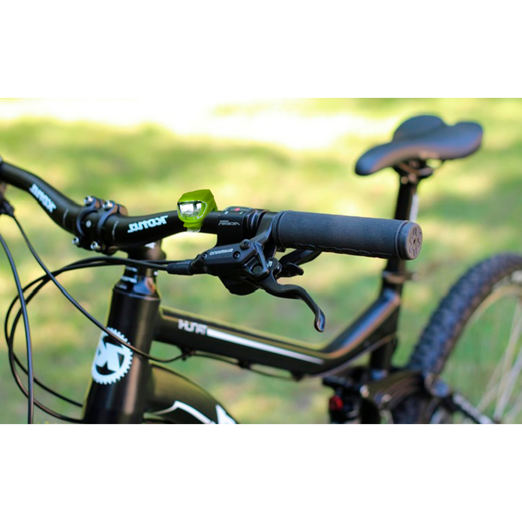 Комплект велофар Good Bike Silicone LED Green (92325Green-IS)