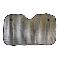 Сонцезахисний екран в автомобіль Poputchik дзеркальні 1300*600 см (08-003-М)