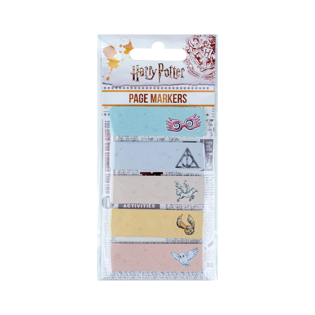 Стікер-закладка Kite паперова з малюнком Harry Potter 100 шт, 5х20 шт (HP23-480)
