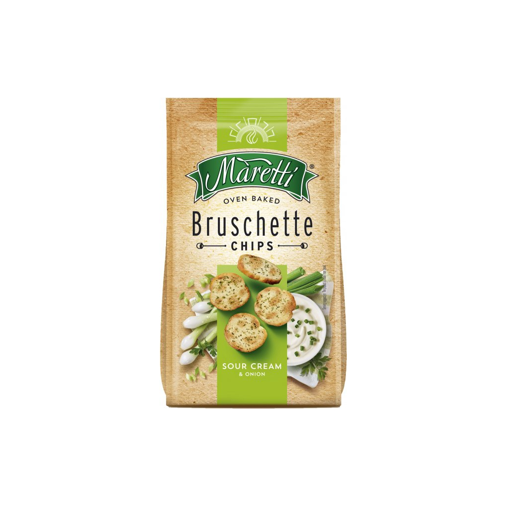 Сухарики Maretti Сметана та цибуля 70 г (3800205877325)