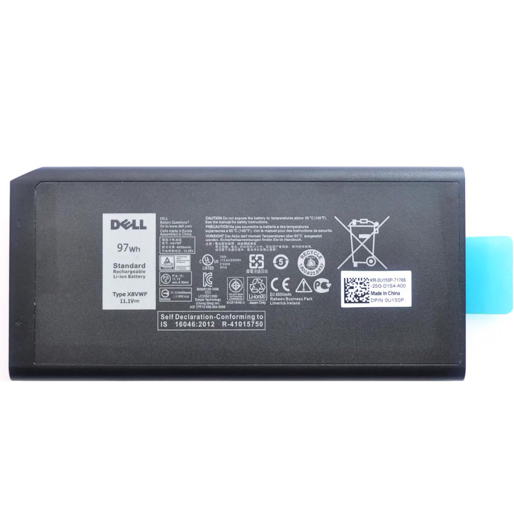 Акумулятор до ноутбука Dell Latitude E7404 X8VWF, 97Wh (8550mAh), 9cell, 11.1V, Li-ion (A47743) Акумулятор до ноутбука Dell Latitude E7404 X8VWF, 97Wh (8550mAh), 9cell, 11.1V, Li-ion (A47743)